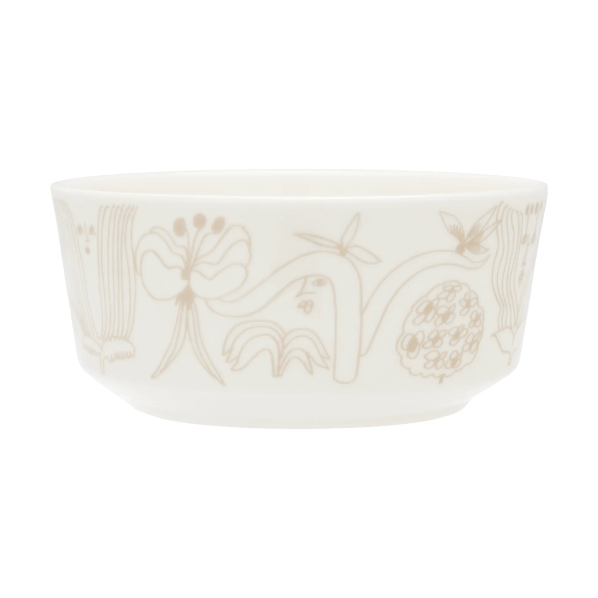 Puutarhurit skål Ø13 cm, Beige Arabia