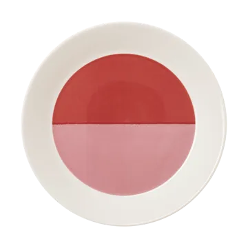 Vuokko tallrik Ø22 cm - 2-väri rosa-röd - Arabia