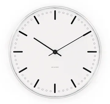 Arne Jacobsen City Hall klocka - Vit, Ø16 cm - Arne Jacobsen Clocks