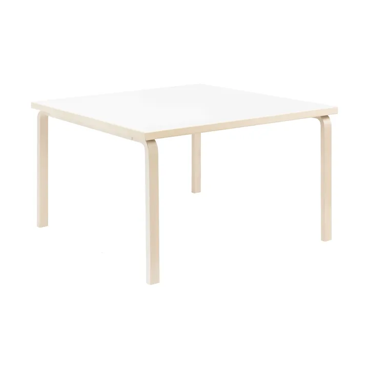 Aalto 84 matbord - Top IKI white HPL-natural lacquered - Artek