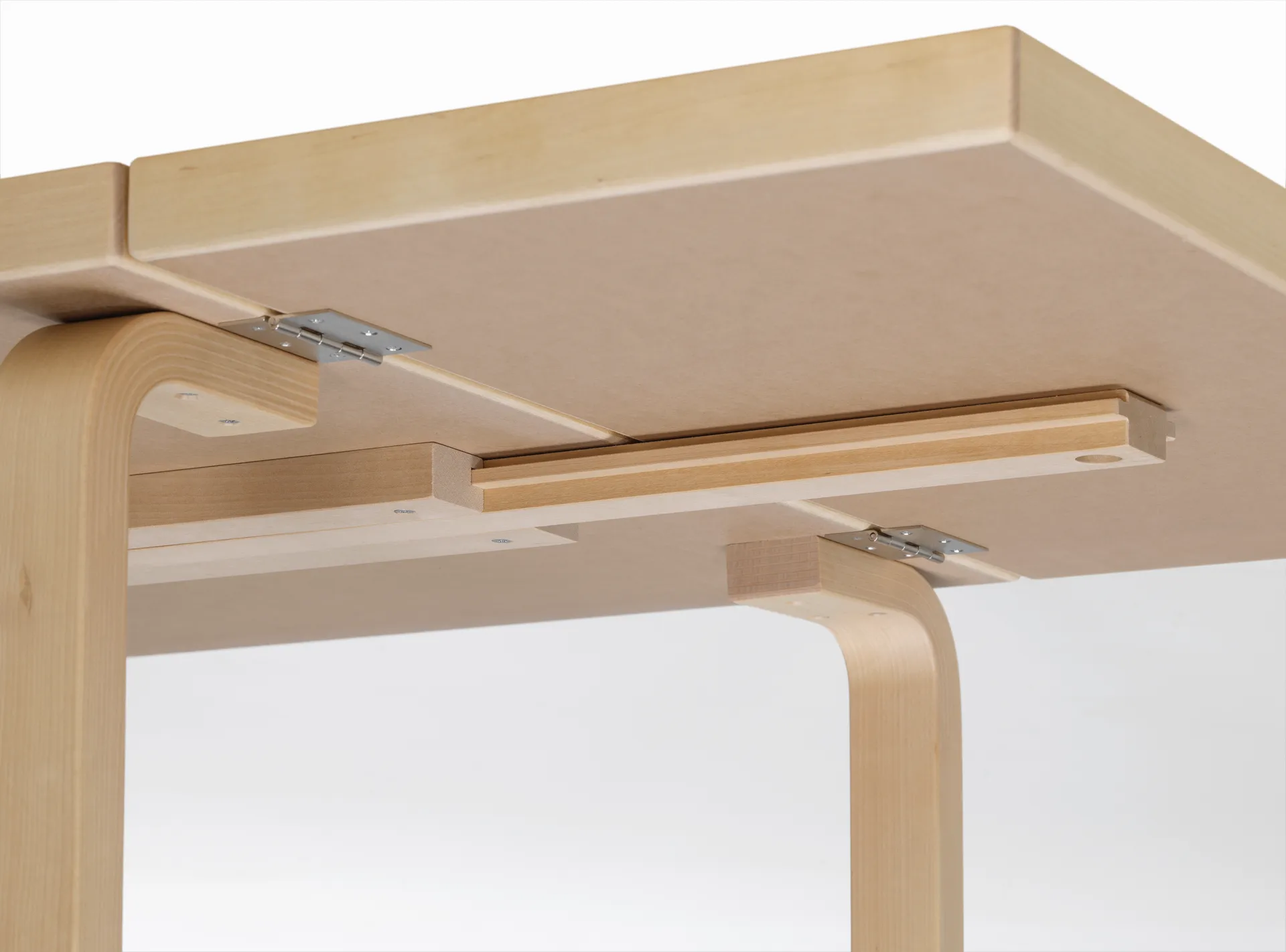 Aalto Table foldable DL81C matbord, Top IKI white HPL-natural lacquered Artek
