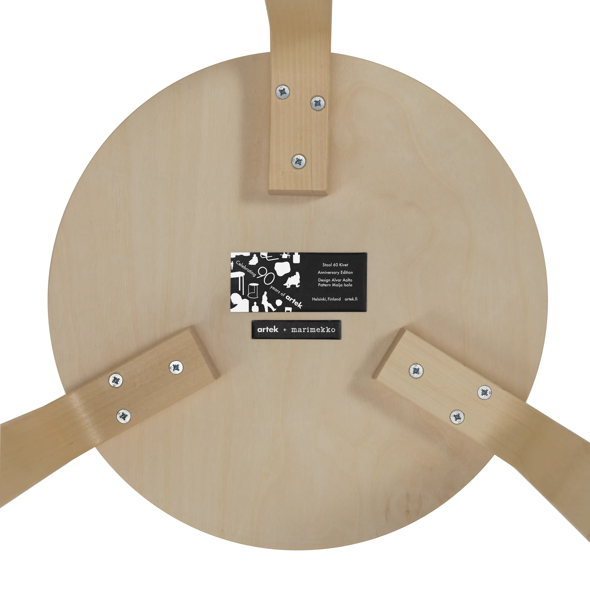 Artek + Marimekko Stool 60 Kivet pall, Björk Artek