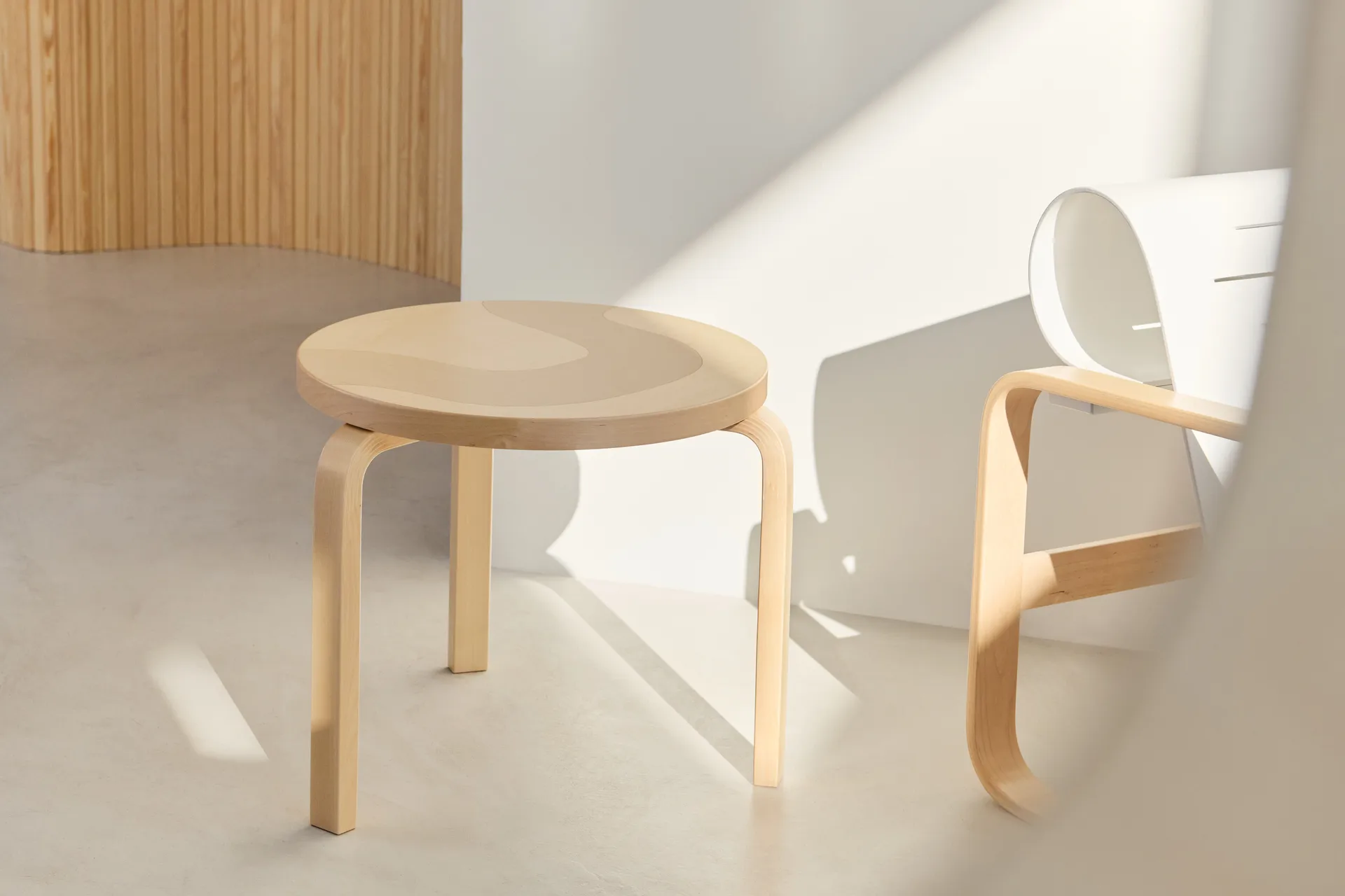 Artek + Marimekko Table 90D Seireeni bord, Björk Artek