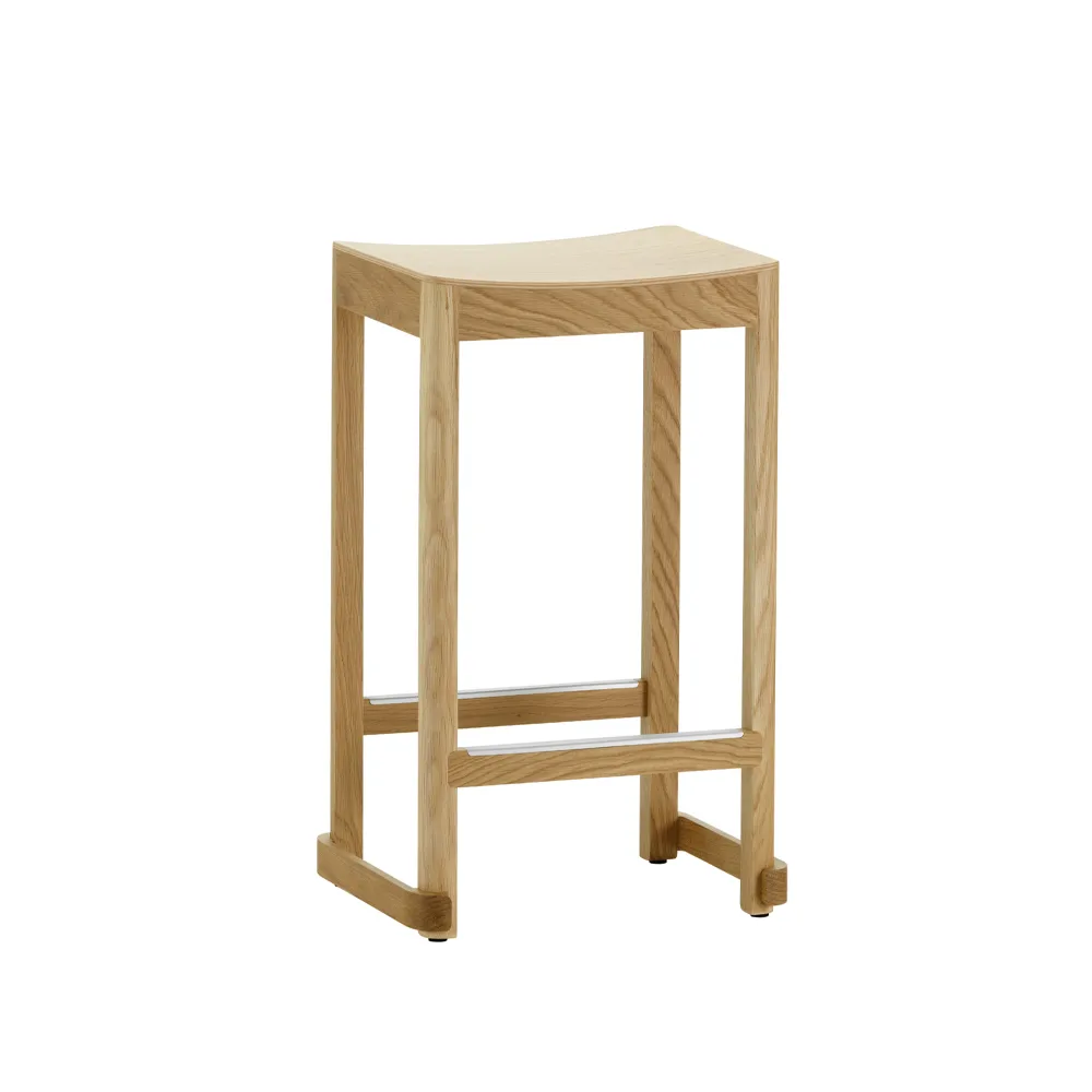 Atelier barpall, Naturlakerad ek-H65 cm Artek