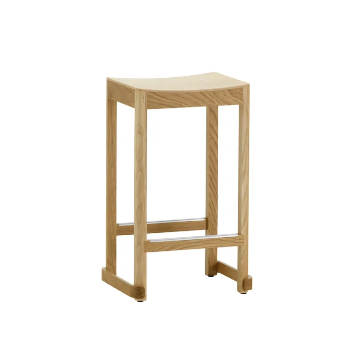 Atelier barpall - Naturlakerad ek-H65 cm - Artek