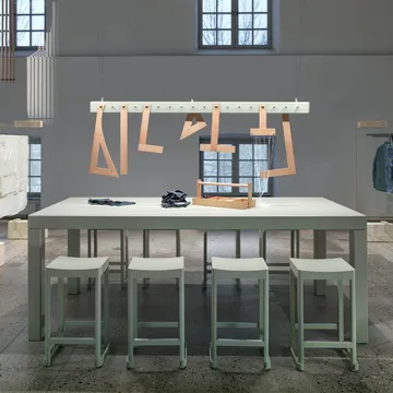 Atelier barpall - Svartlackerad björk-H65 cm - Artek