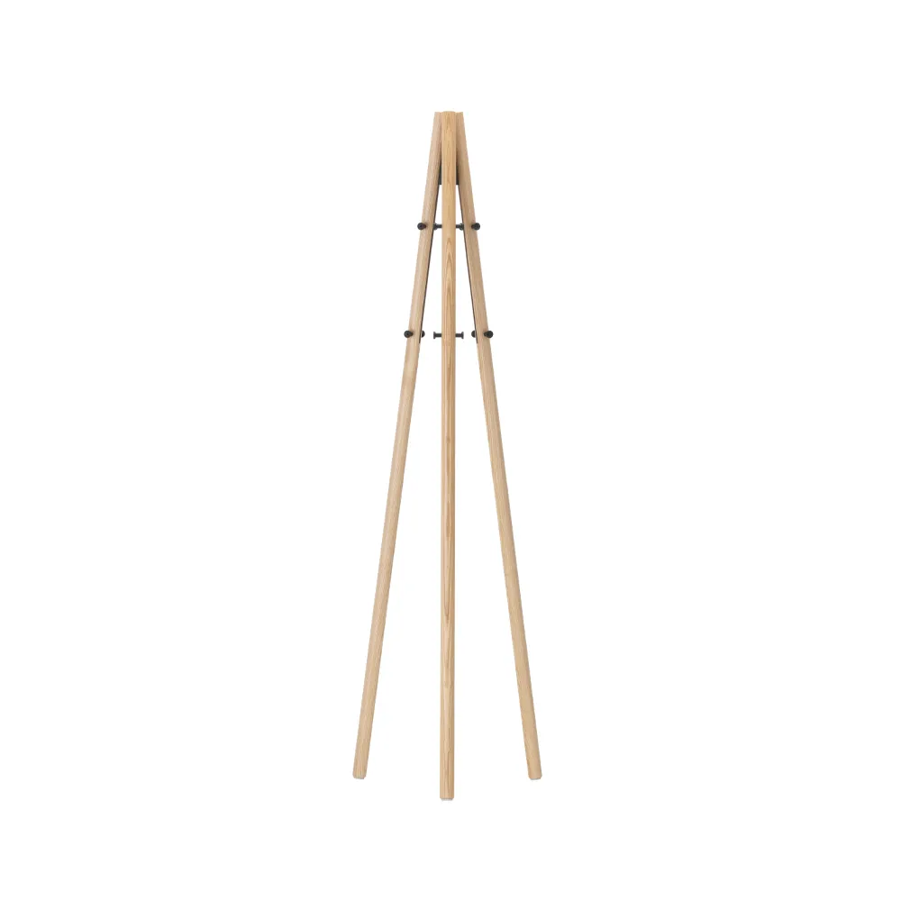 Kiila coat stand tamburmajor, Ask-Svarta krokar Artek