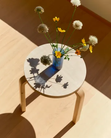 Stool 60 Villi rund pall jubileumsutgåva 90 år - Björk, Ø38x44 cm - Artek