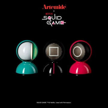 Eclisse x Squid Game bordslampa Special Edition - Guard pink - Artemide