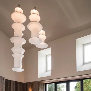 Falkland pendel 85 cm - vit - Artemide