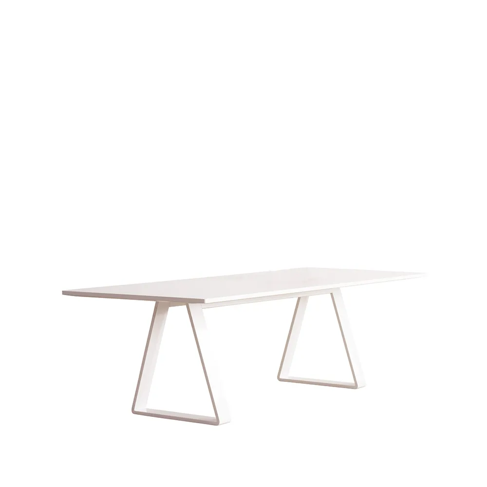 Bermuda matbord, white laminate, stålstativ, 200x90cm Asplund