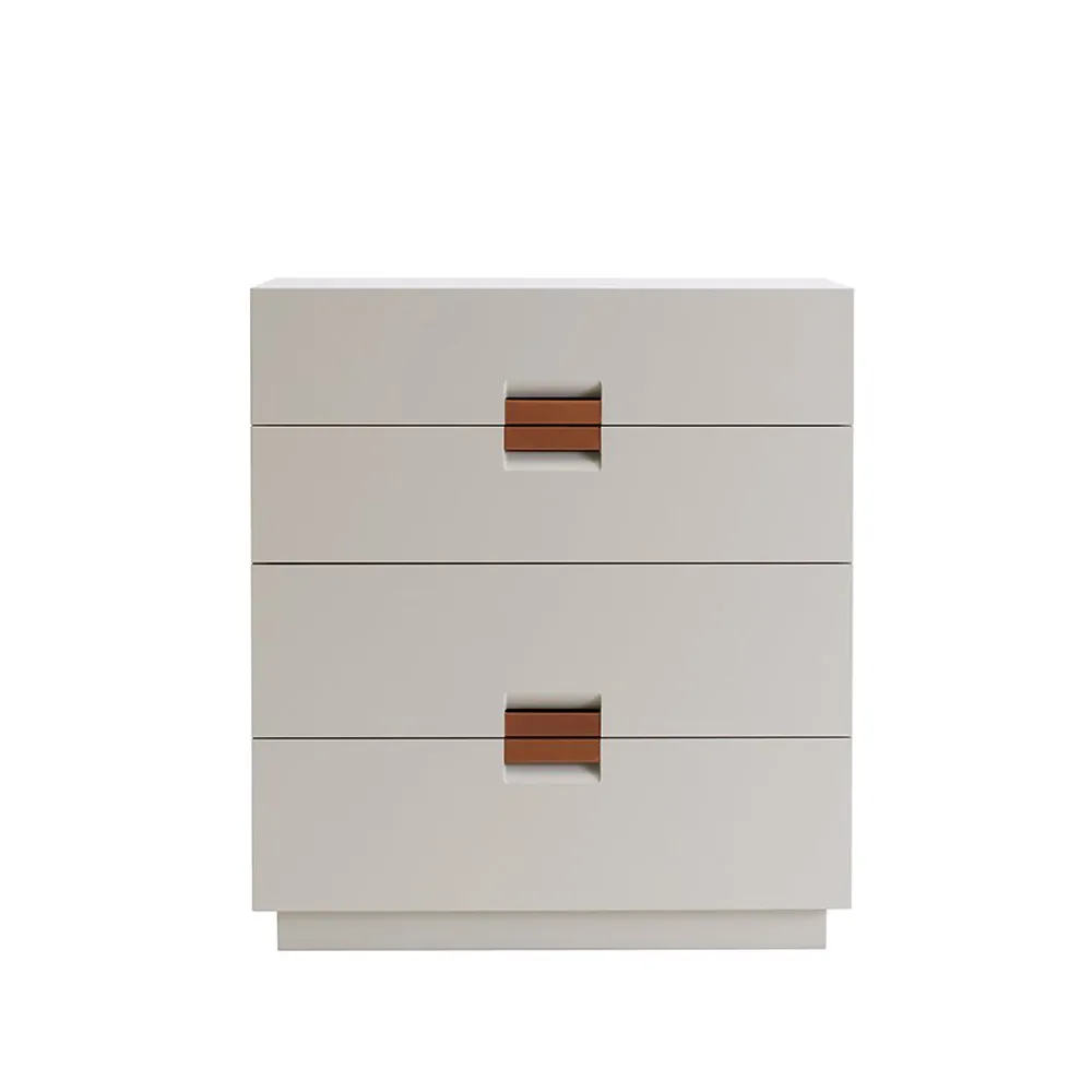 Frame medium byrå, dark sand, läder cognac Asplund
