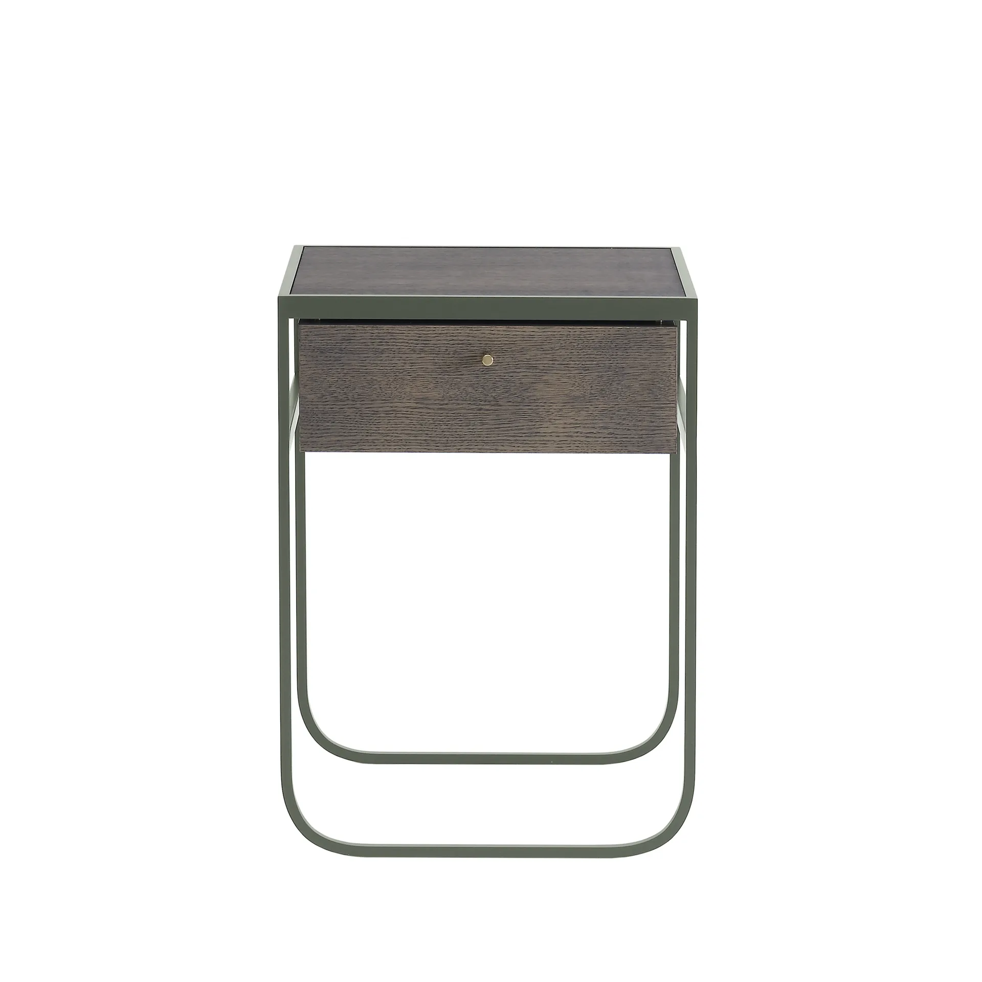Nati Tati Drawer sängbord, green khaki, rökt ek Asplund