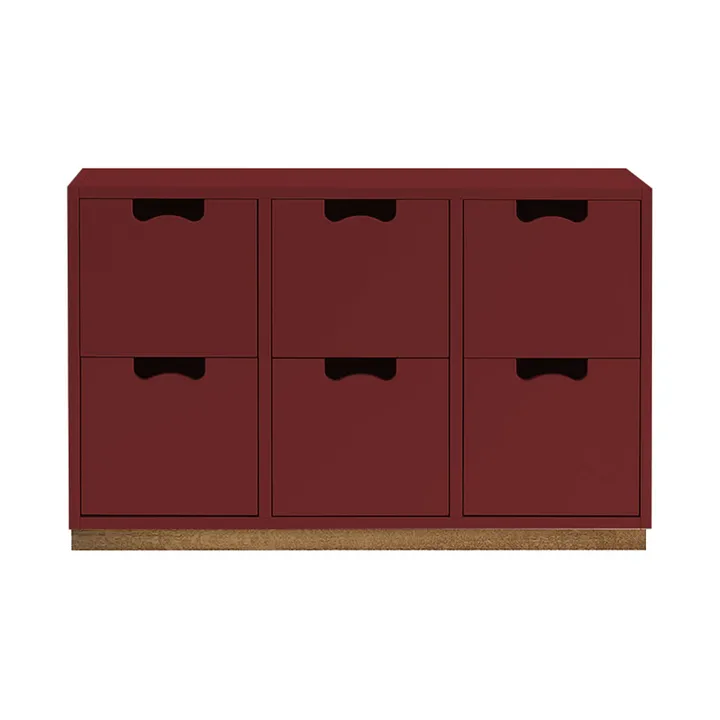Snö B2 byrå - Brown red - Asplund