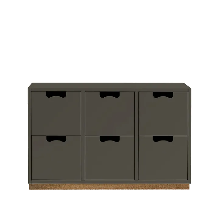 Snö B2 byrå - taupe, eksockel - Asplund
