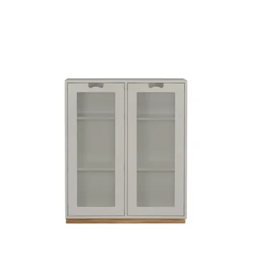 Snö E vitrinskåp - light grey, eksockel, dj.42 cm - Asplund