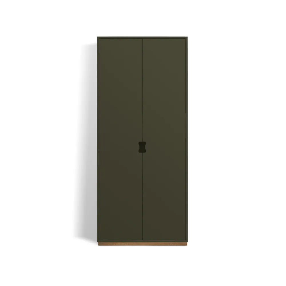 Snö F högskåp, taupe, eksockel, dj.30 cm Asplund