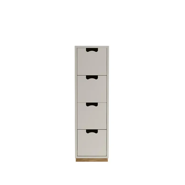 Snö J4 byrå - light grey, eksockel - Asplund
