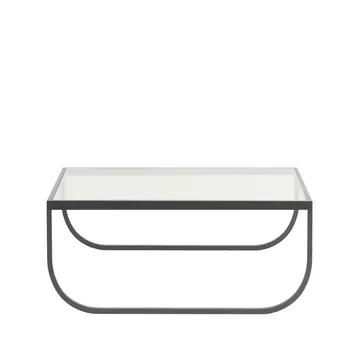 Tati High soffbord - glas, storm grey - Asplund
