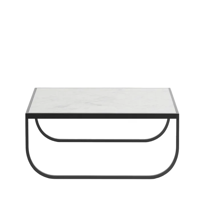 Tati High soffbord - marmor vit, char grey stativ - Asplund