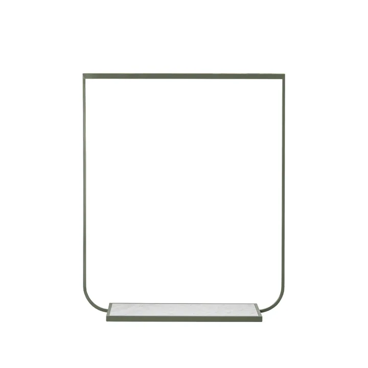 Tati klädhängare - green khaki, large, carrara marmor - Asplund