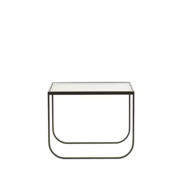 Tati Lounge High soffbord - glas, char grey - Asplund