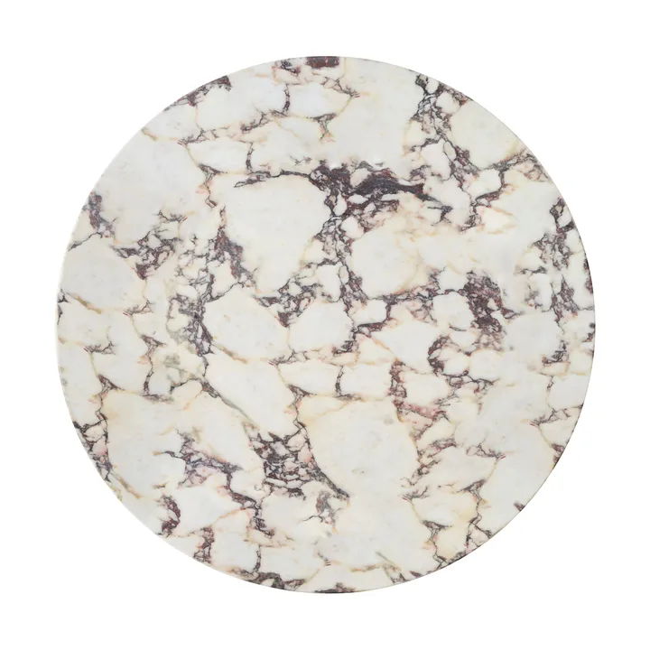 Androgyne bordsskiva till sidobord - Calacatta Viola, Ø65 cm - Audo Copenhagen