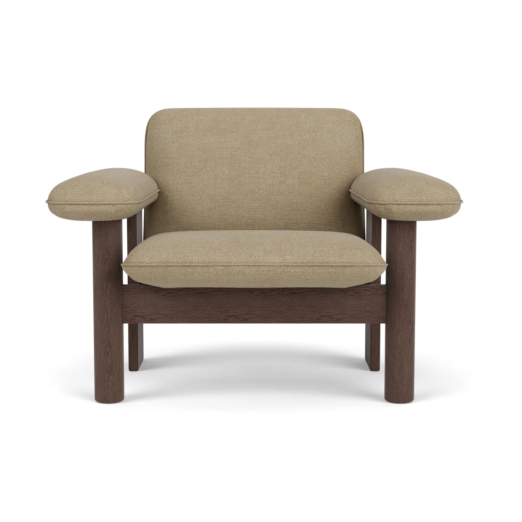 Brasilia fåtölj low back, Dark oak-Audo Bouclé 02 Audo Copenhagen