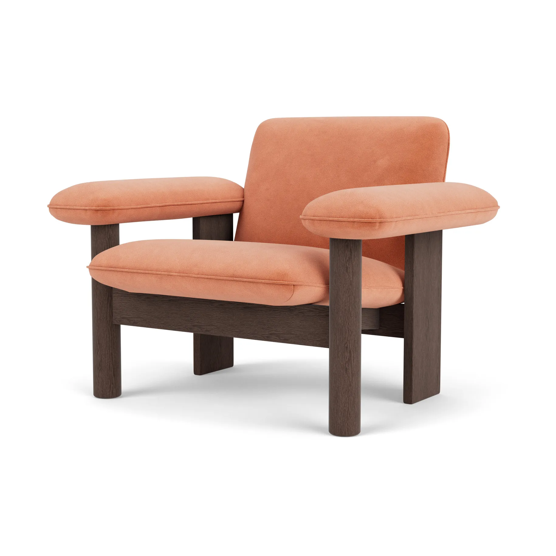 Brasilia fåtölj low back, Dark oak-Avalon 012 Audo Copenhagen