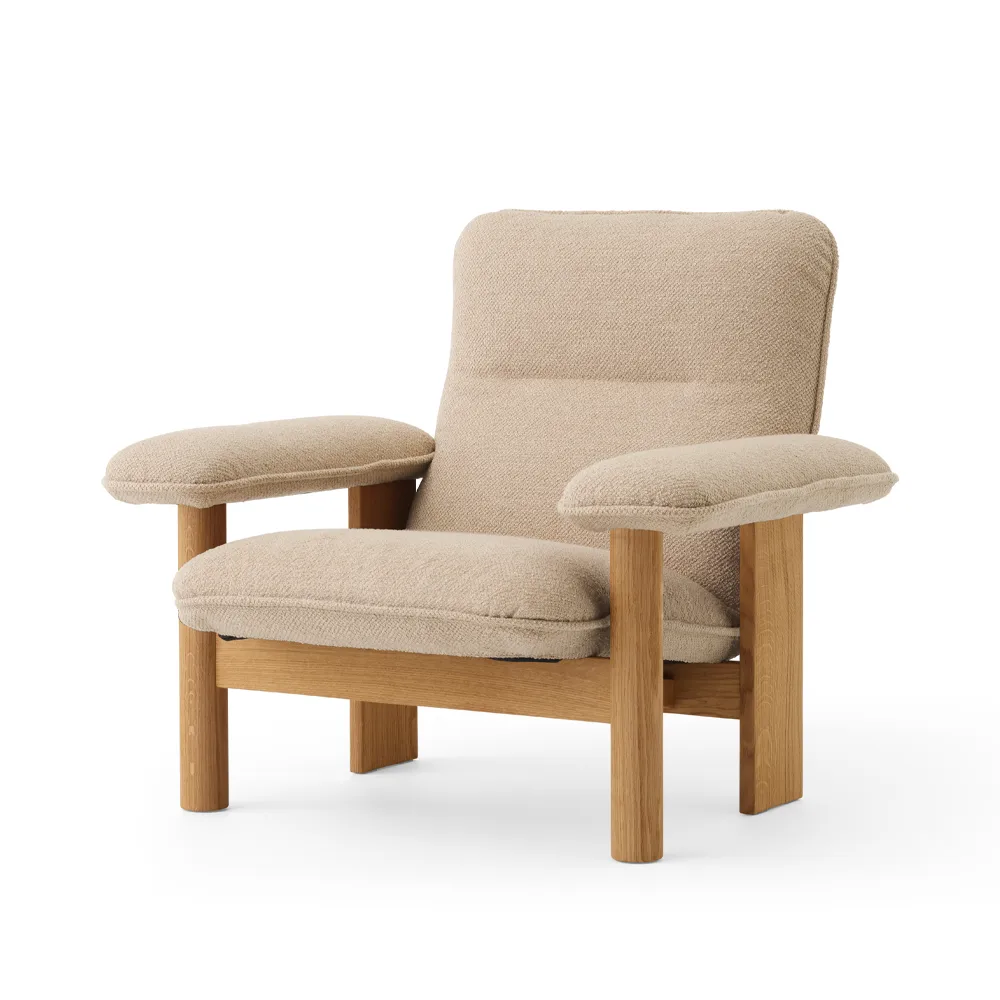 Brasilia fåtölj, Oiled oak-Bouclé 02 beige Audo Copenhagen