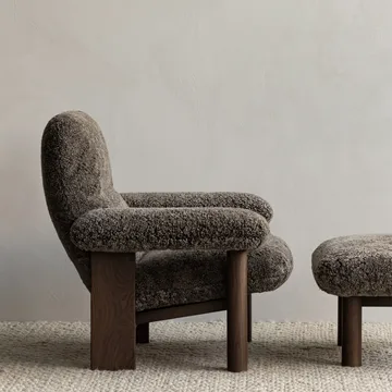 Brasilia fåtölj - Oiled oak-Moss 011 grey - Audo Copenhagen