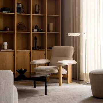 Brasilia fåtölj - Oiled oak-Moss 011 grey - Audo Copenhagen