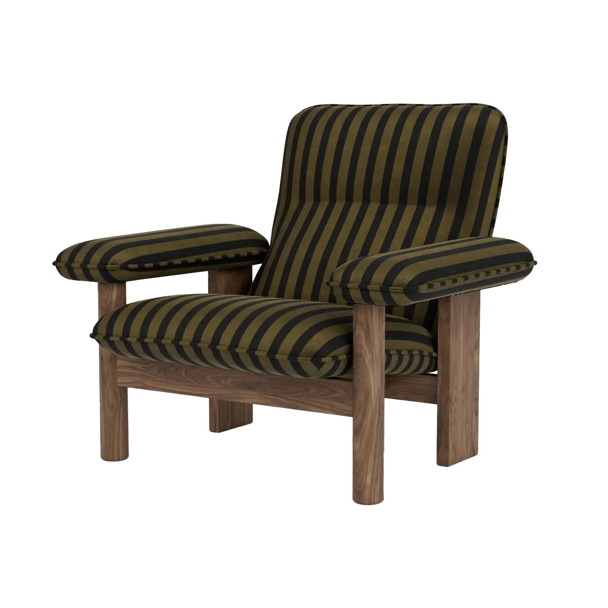 Brasilia fåtölj, Walnut-Cabanon soft Audo Copenhagen