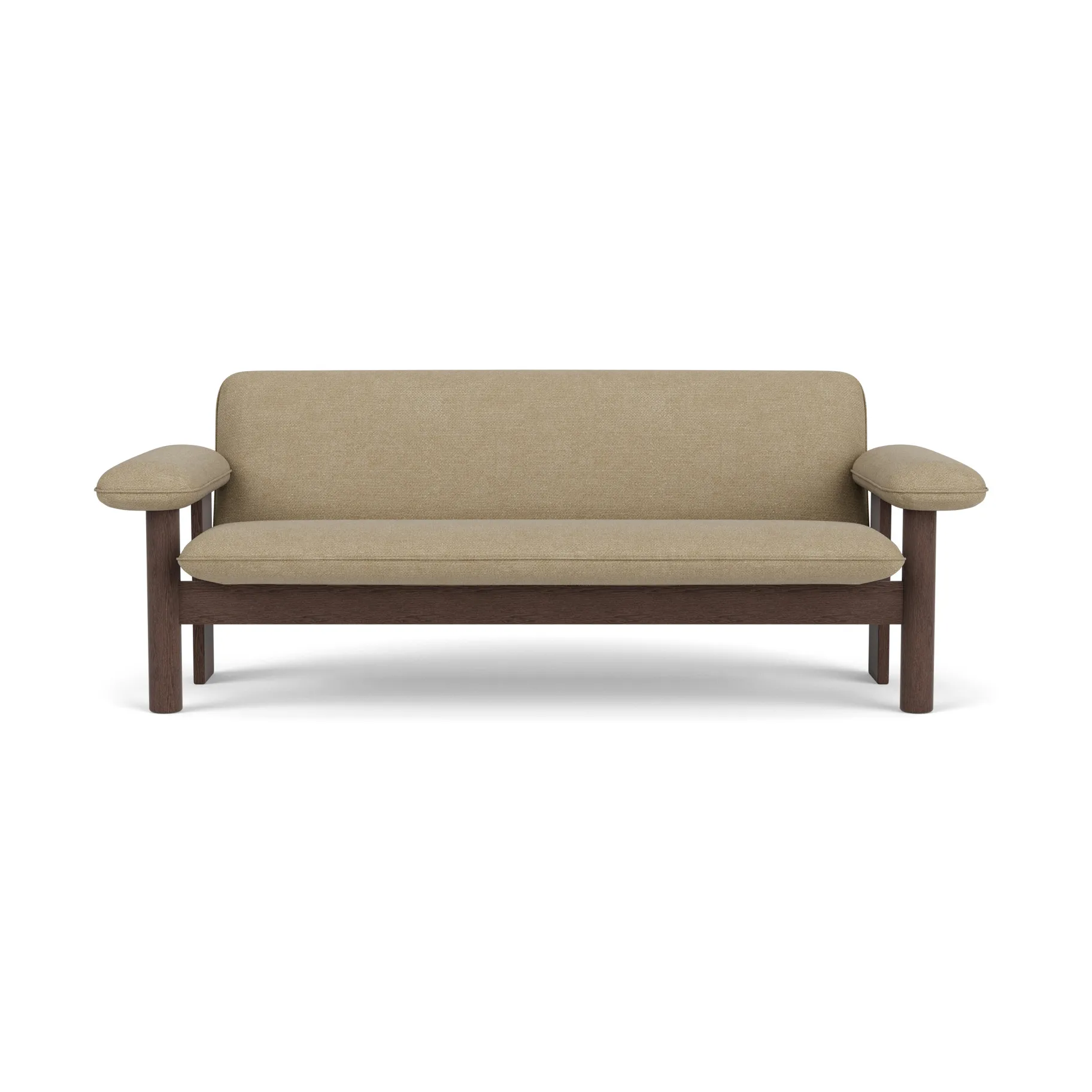 Brasilia soffa 2-sits, Dark oak-Audo Bouclé 02 Audo Copenhagen