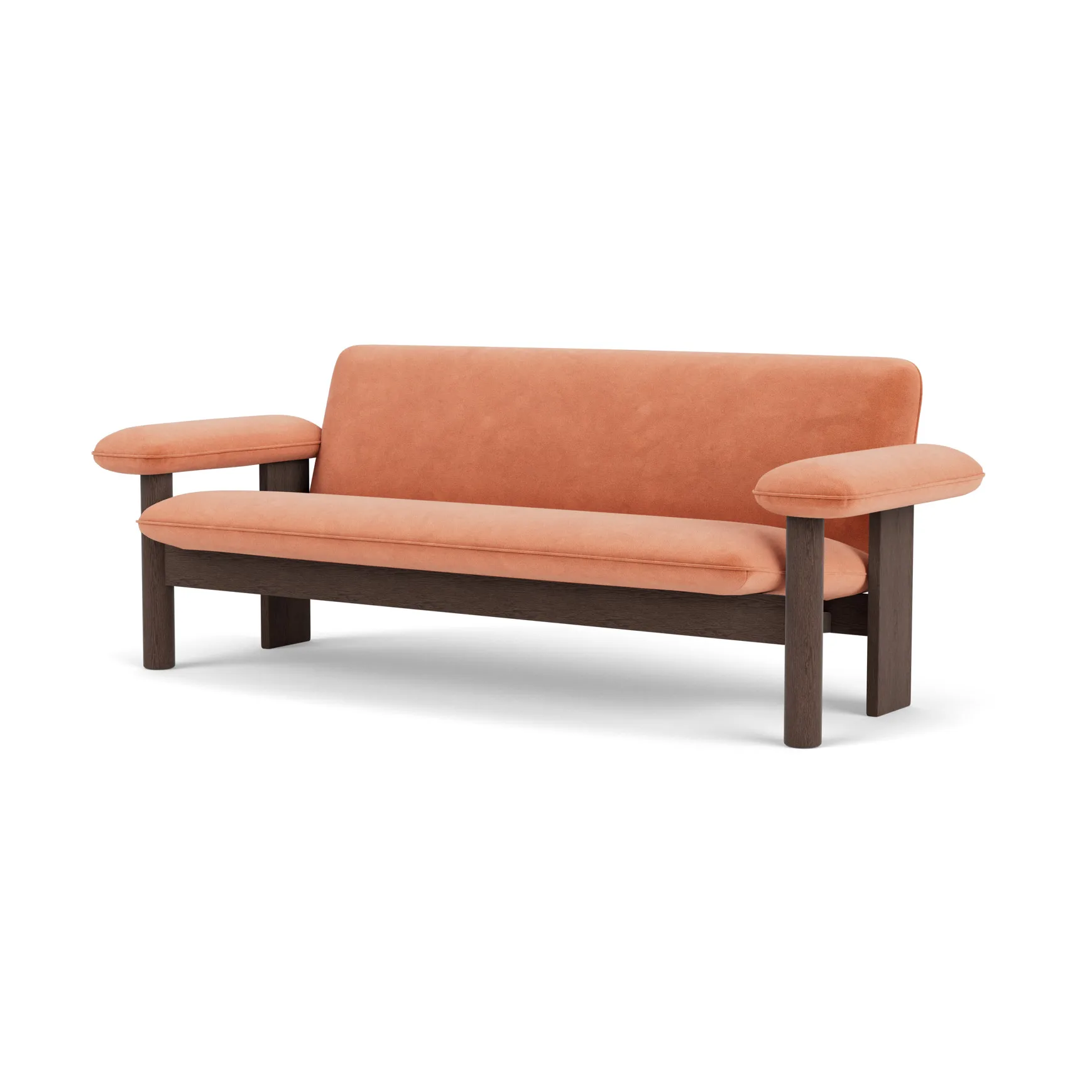 Brasilia soffa 2-sits, Dark oak-Avalon 012 Audo Copenhagen