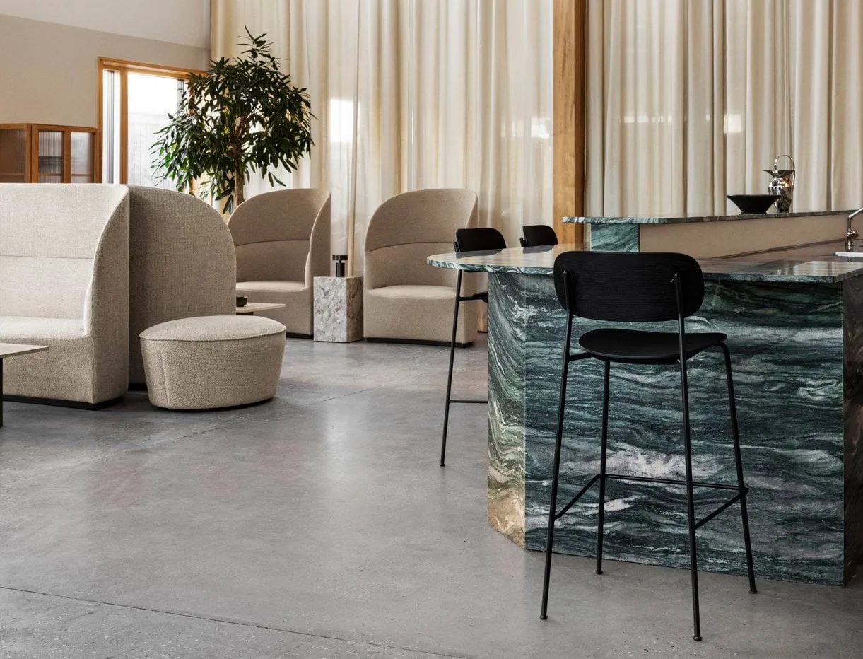 Co Bar Chair barstol, Ek-kromat stål, 65 cm Audo Copenhagen