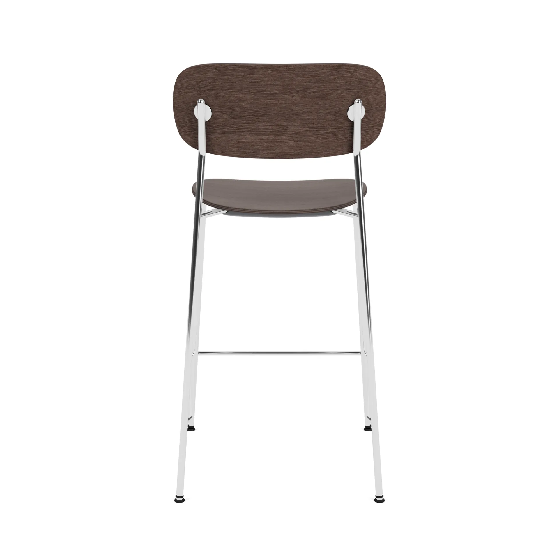 Co Bar Chair barstol, Mörkbetsad ek-kromat stål, 65 cm Audo Copenhagen
