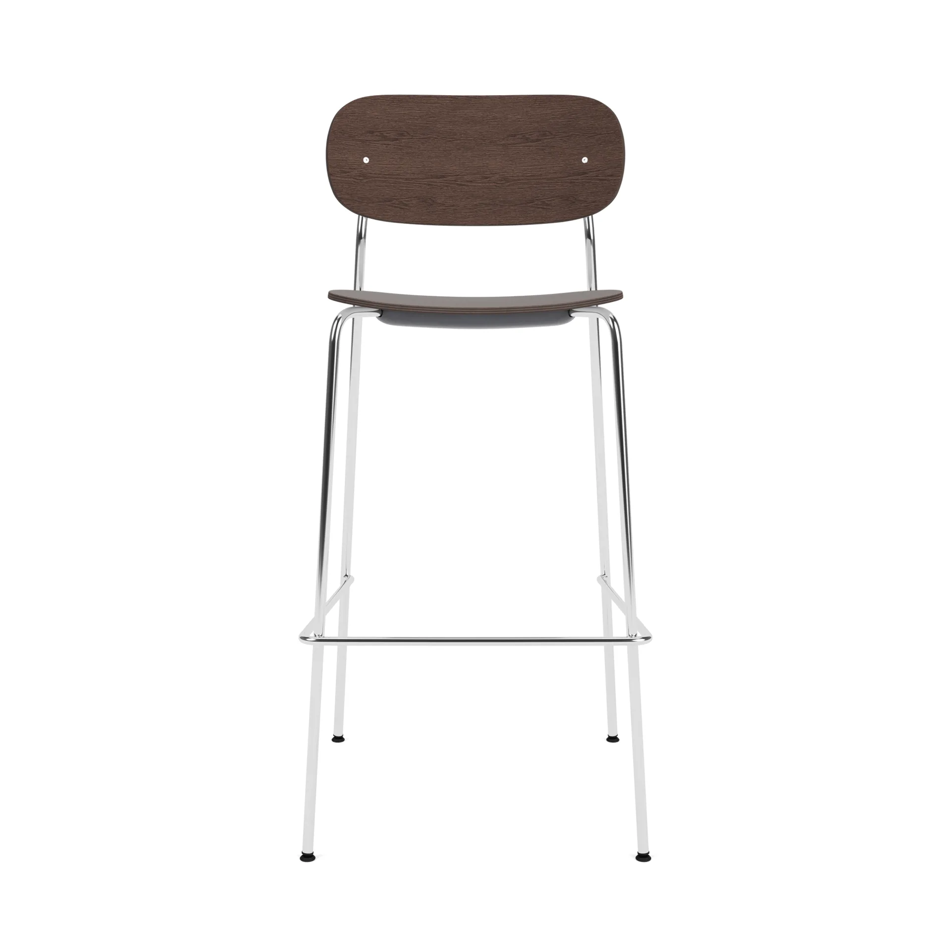 Co Bar Chair barstol, Mörkbetsad ek-kromat stål, 75 cm Audo Copenhagen