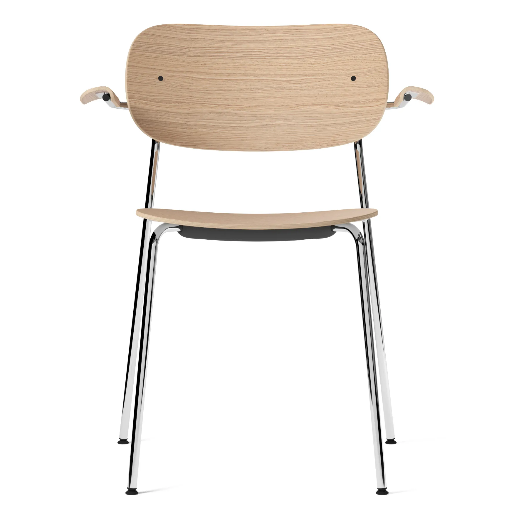 Co Chair matstol armstöd kromade ben, Ek Audo Copenhagen
