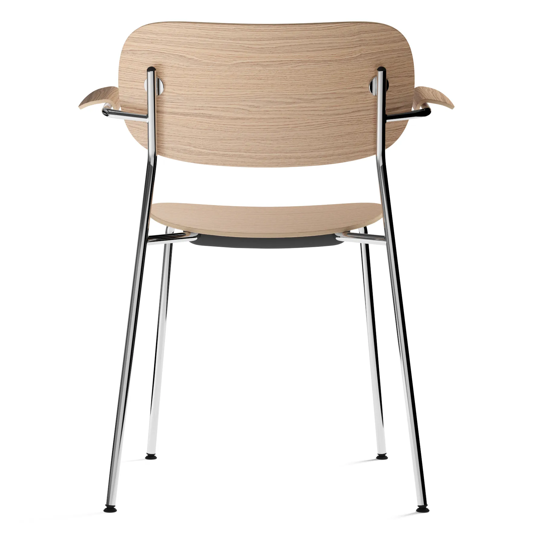 Co Chair matstol armstöd kromade ben, Ek Audo Copenhagen