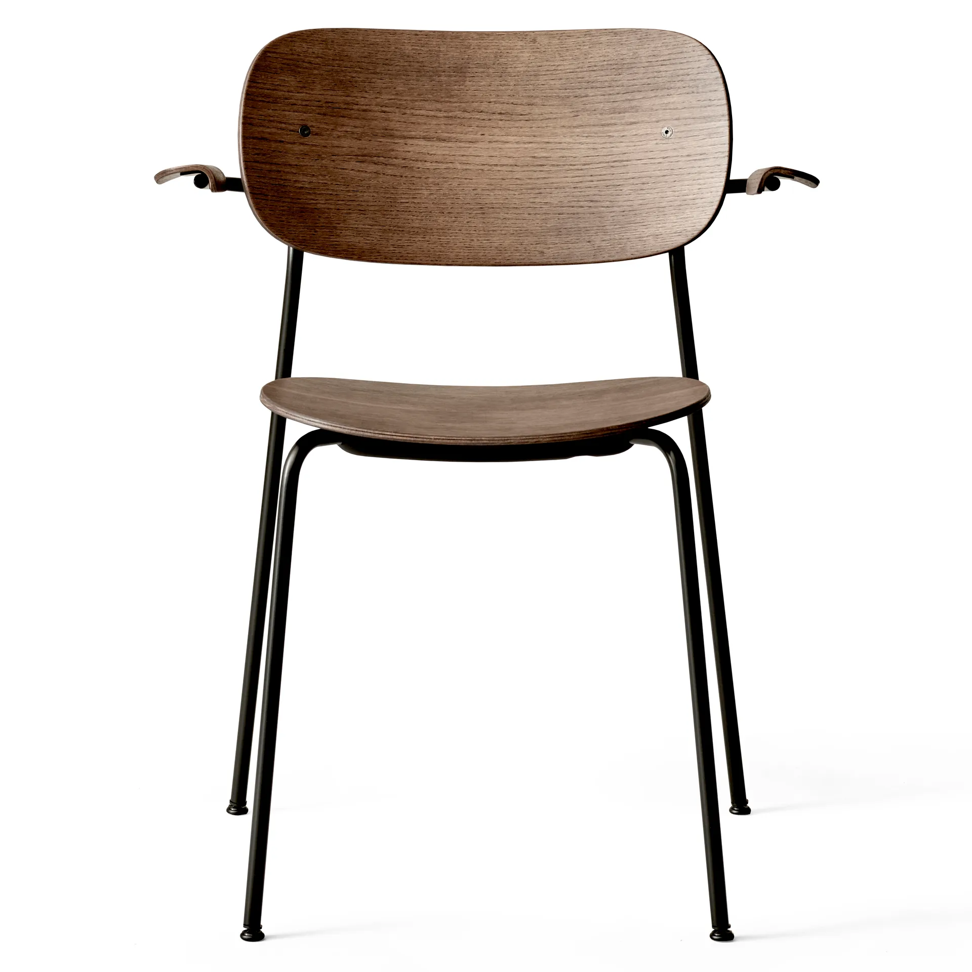 Co Chair matstol med armstöd, Mörkbetsad ek Audo Copenhagen
