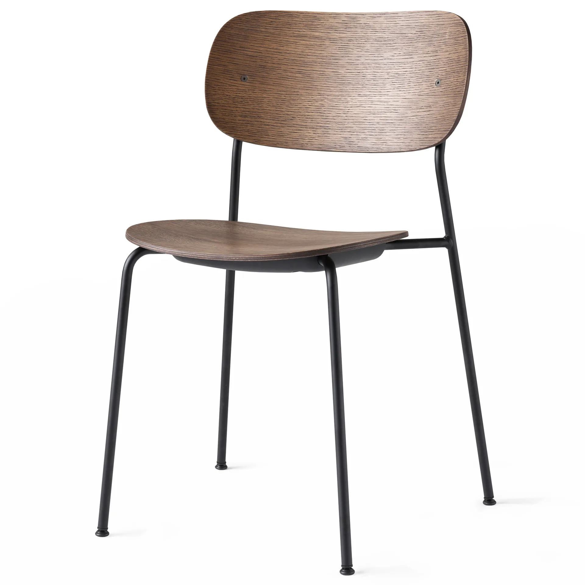 Co Chair matstol svarta ben, Mörkbetsad ek Audo Copenhagen
