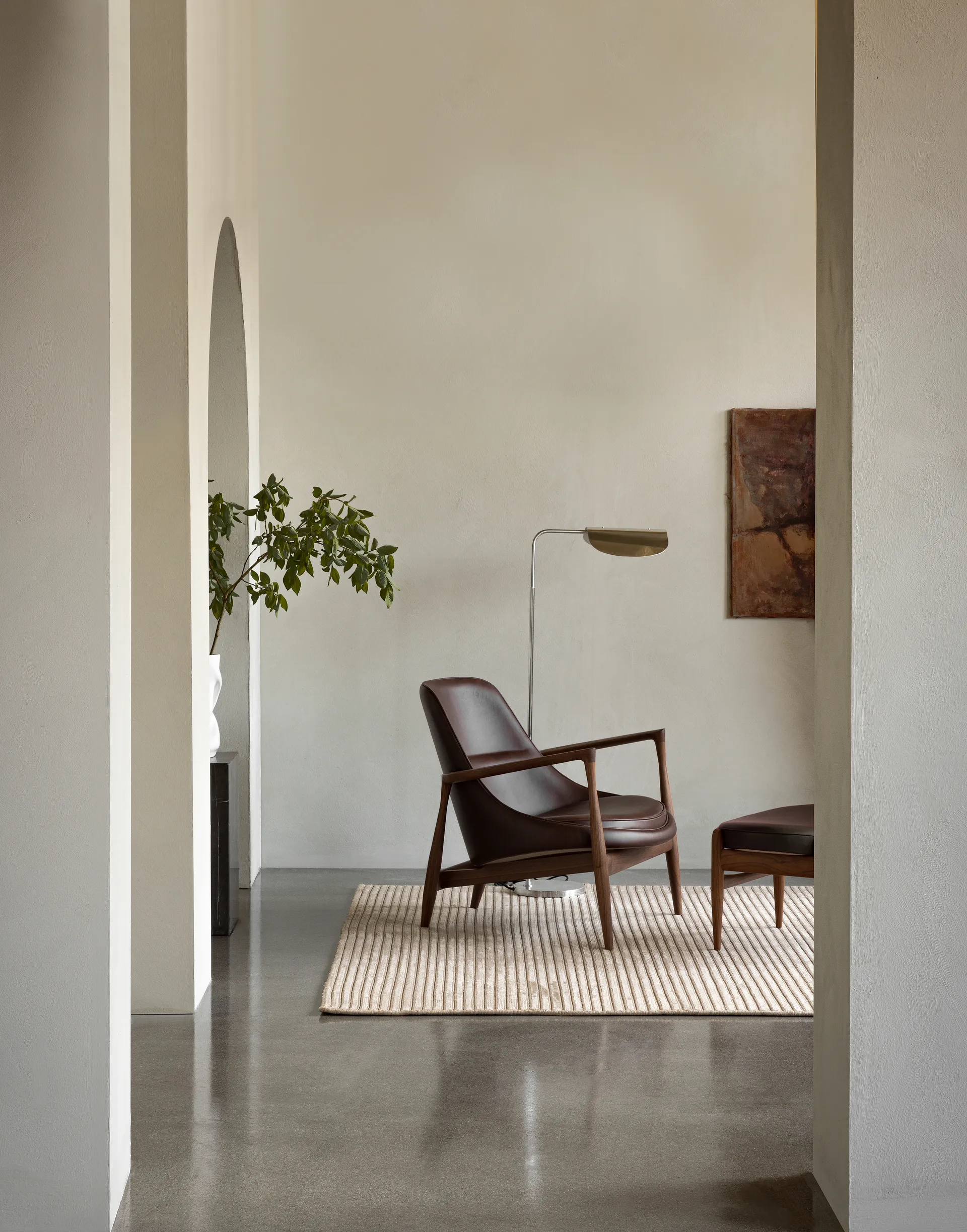 Elizabeth loungefåtölj, Natural oak-Logan Jasmine Audo Copenhagen