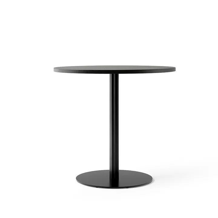 Harbour Column matbord - Oak black-svart stativ, Ø80 cm - Audo Copenhagen
