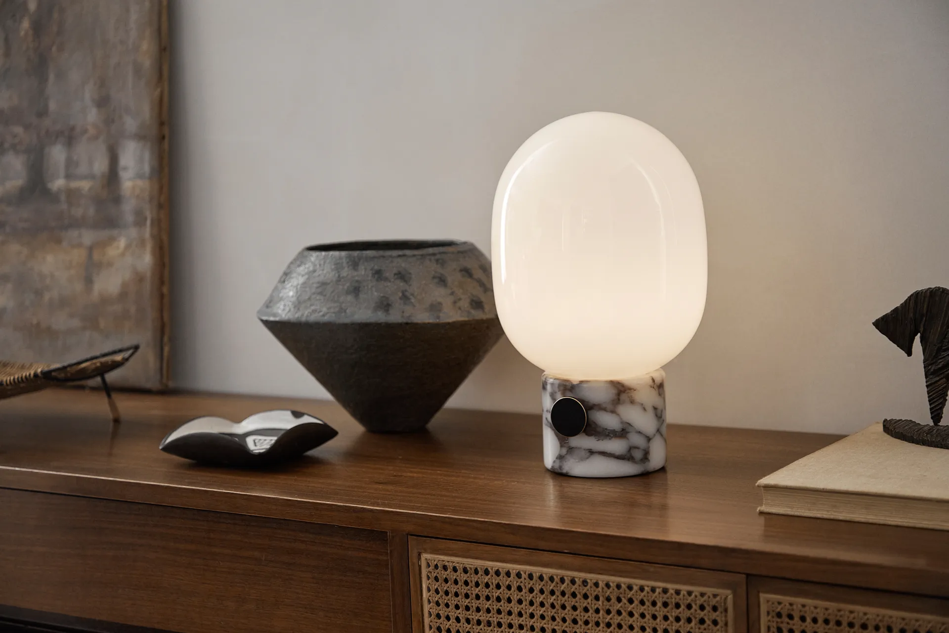 JWDA bordslampa, Calacatta Viola marmor, Large Audo Copenhagen