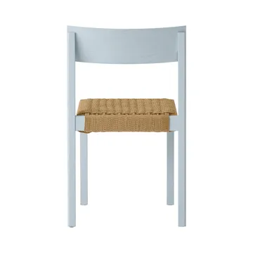 Mauro stol - Linen blue ek-naturflätad sits - Audo Copenhagen