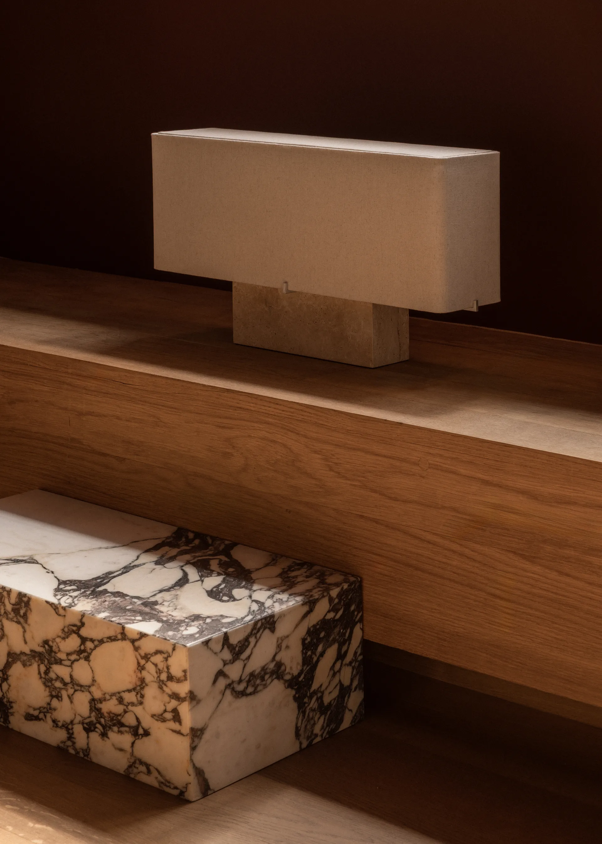 Nonna bordslampa 30 cm, Travertine-sand Audo Copenhagen