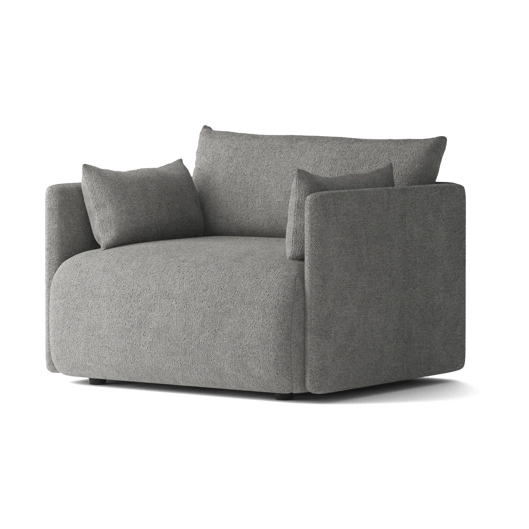 Offset fåtölj, Audo Bouclé 16 Dark grey Audo Copenhagen