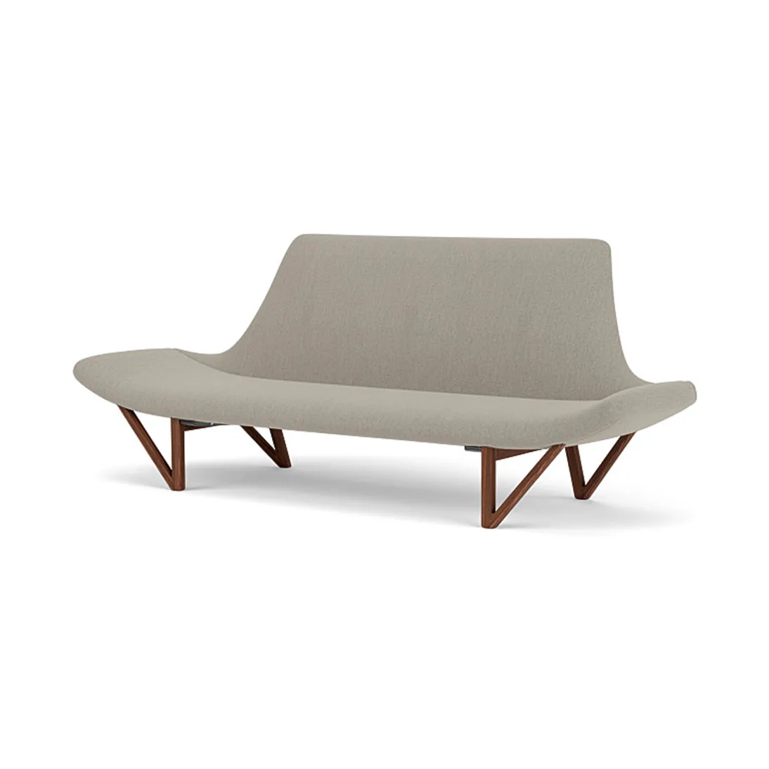 Pagode soffa 202 cm, Re-wool 0218-valnöt Audo Copenhagen