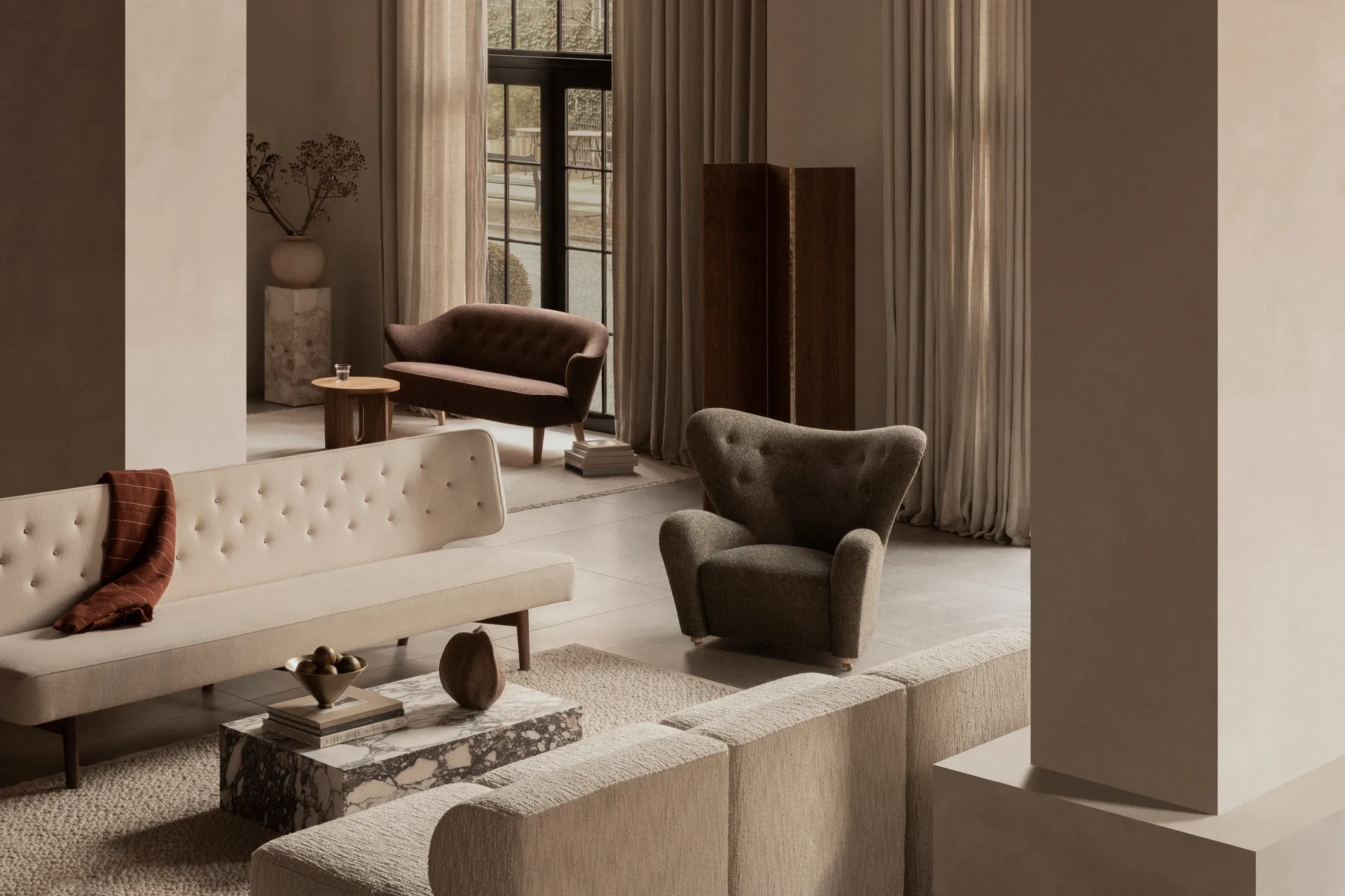 Plinth soffbord, multi, rose, low Audo Copenhagen